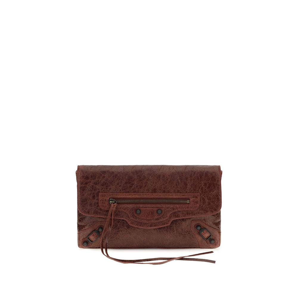 Balenciaga Le City Clutch — Bordeaux