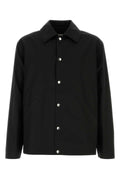 Jil Sander Cotton Overshirt Jacket — Black
