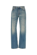 Alexander McQueen Blue-Washed Cotton Jeans — Blue