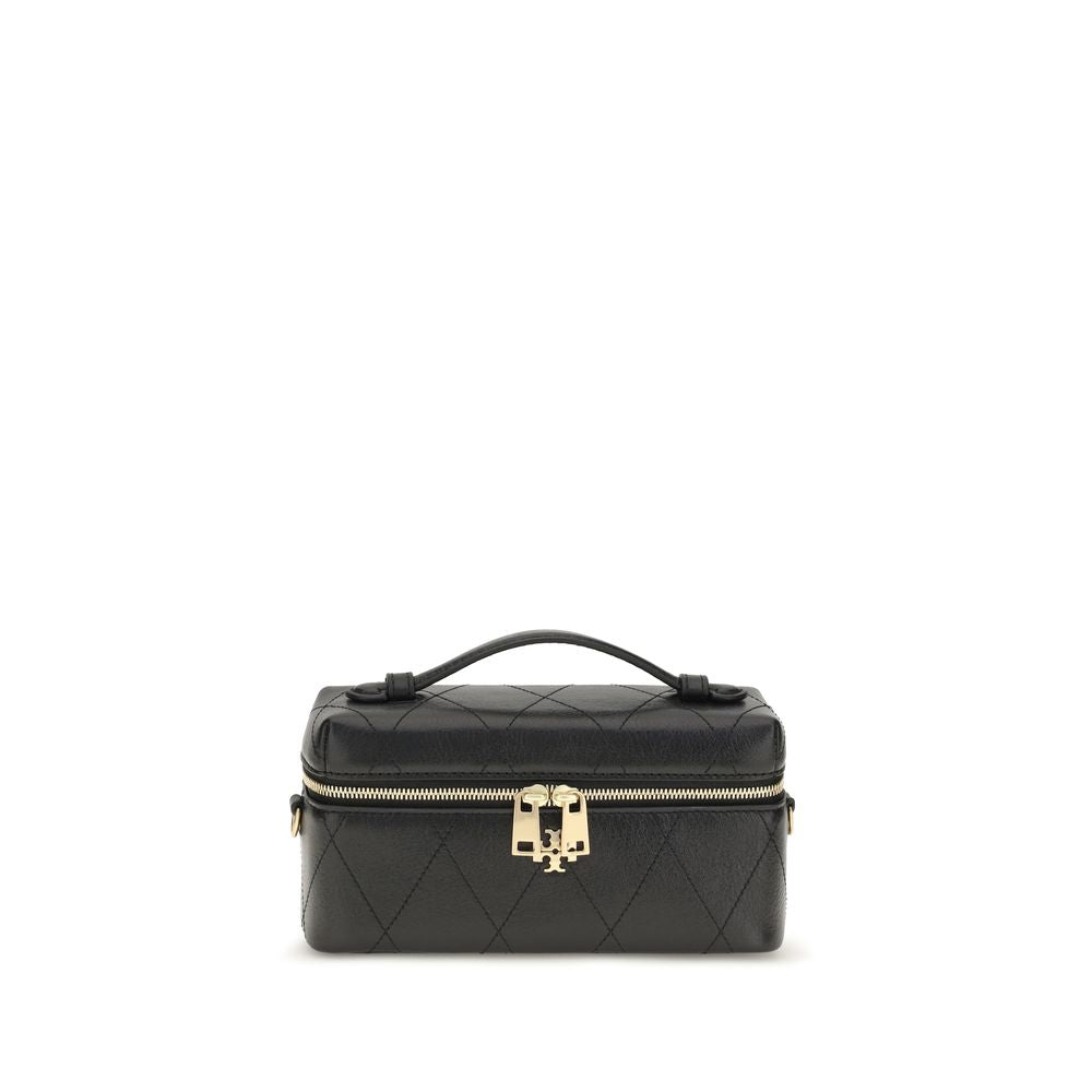 Tory Burch Charlie Beauty Case — Black