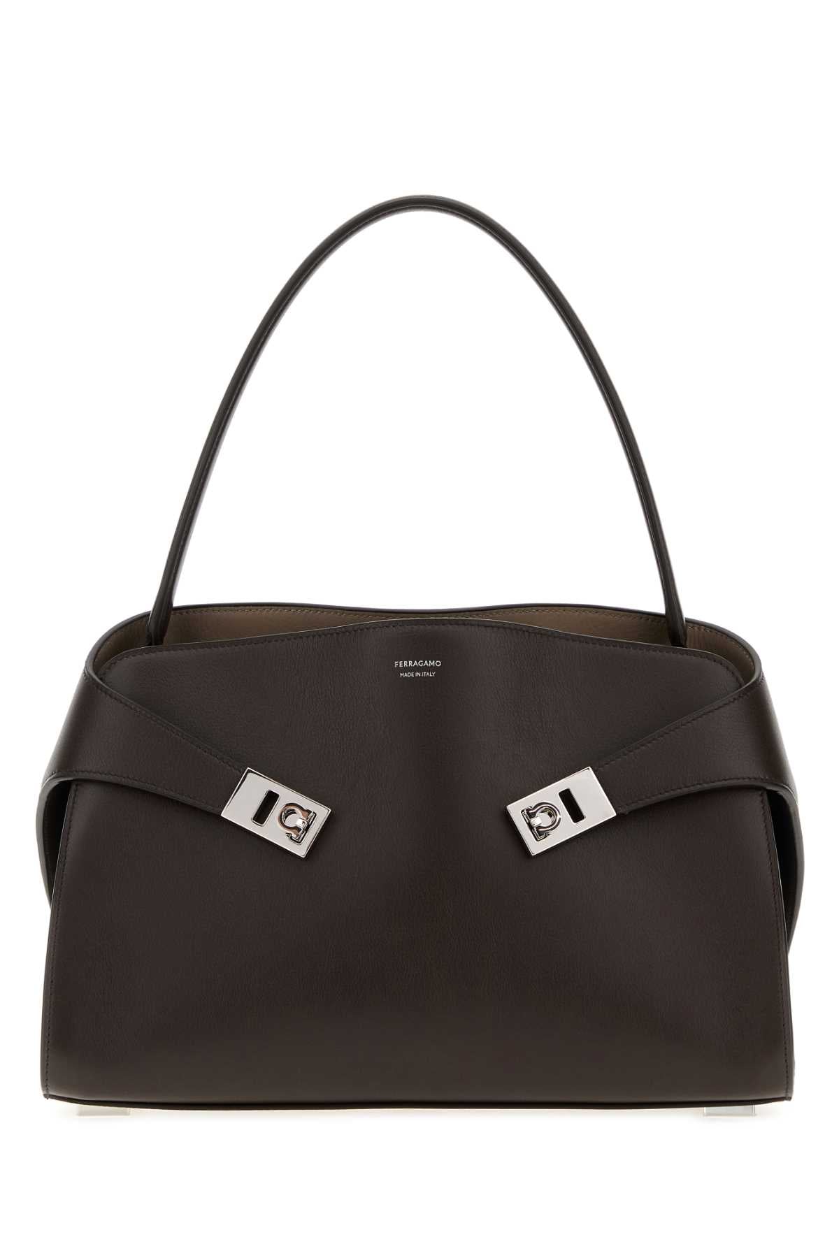 Ferragamo Temowata Shoulder Bag — Brown