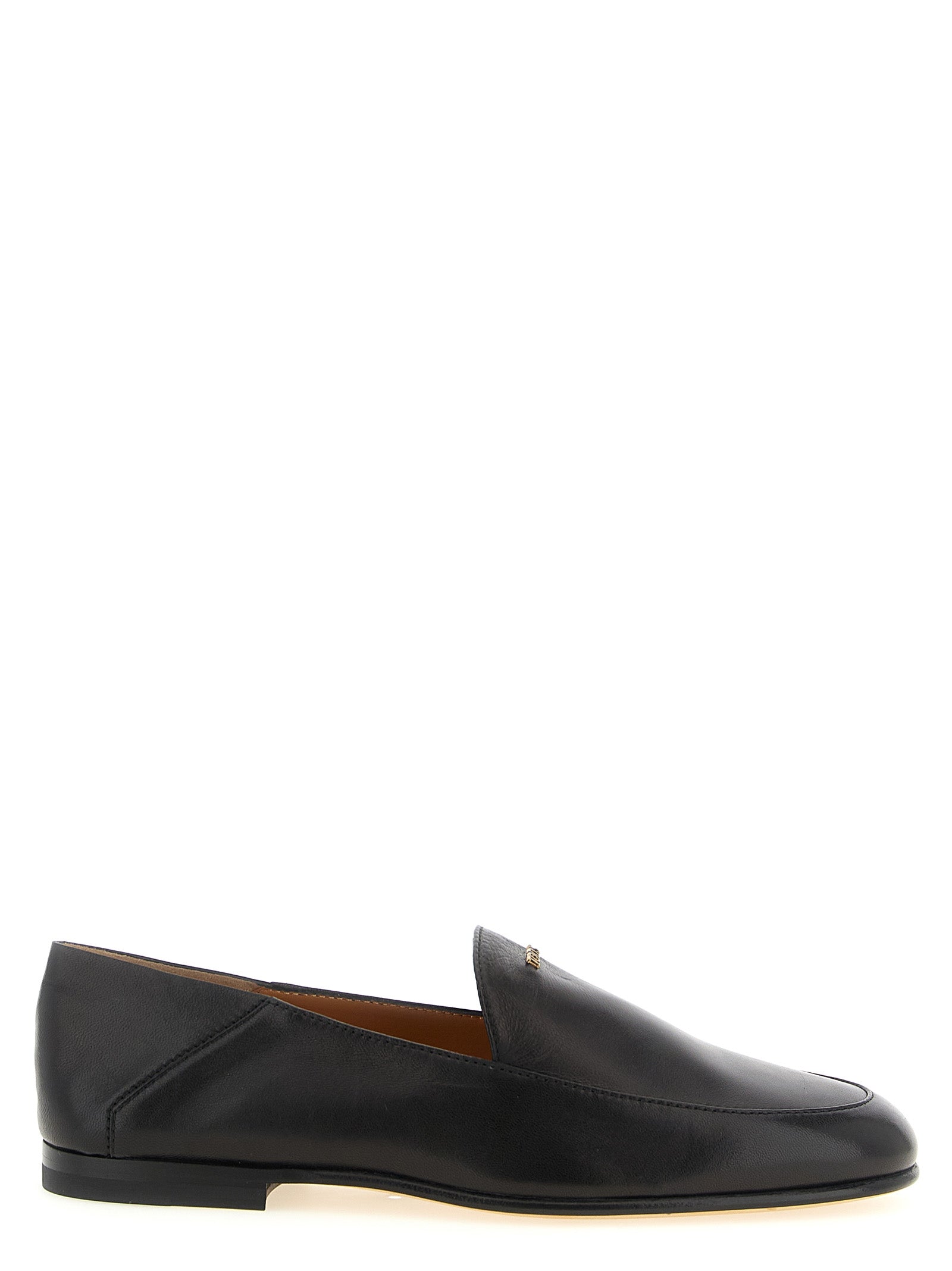 Tod's Lamb Leather Slip-On Loafer — Black