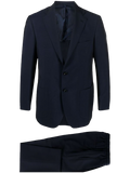 Kiton Virgin Wool-Mohair Blend Pant Suit — Navy