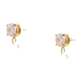 Self-Portrait Crystal Petal Earrings — White