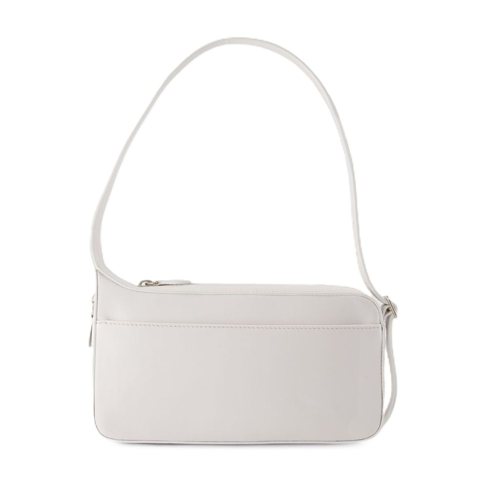 Courreges Leather Shoulder Bag — White
