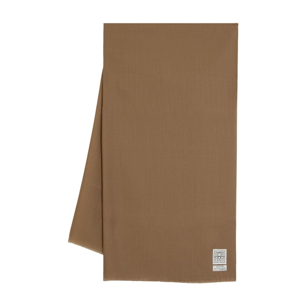 Toteme Wool Scarf — Beige