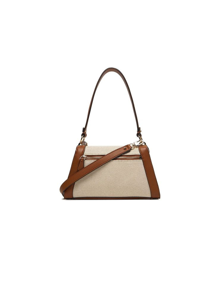 Guess Karnilla Flap Shoulder Bag — Beige