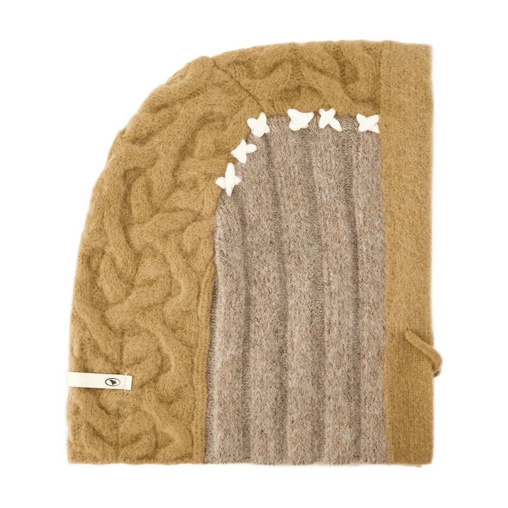 Ader Error BMADFWHW0101BR Quilted Nylon Beanie — Brown
