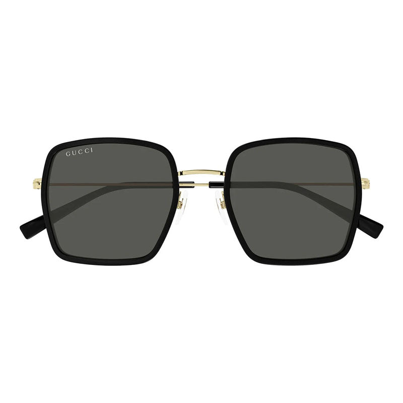 Gucci GG1848S001 Gold-Tone Frame Sunglasses — Black