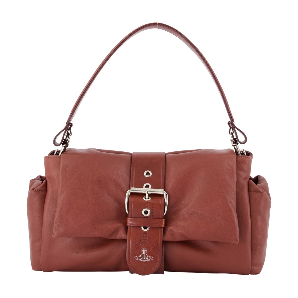 Vivienne Westwood Hazel Treasure Shoulder Bag — Burgundy