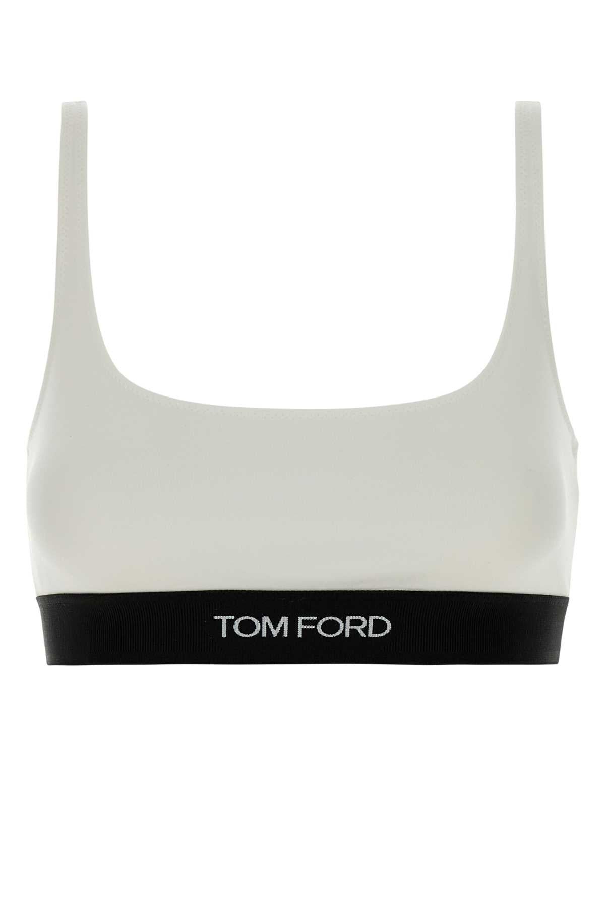 Tom Ford Modal-Elastane Bra — White