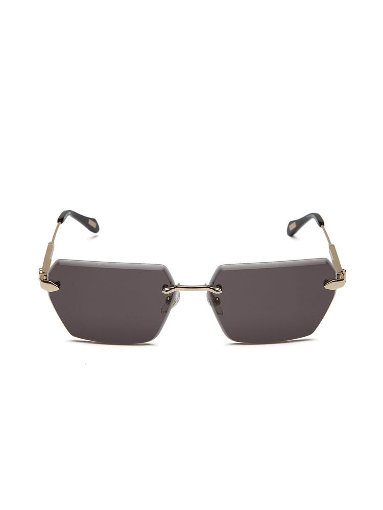 Just Cavalli SJC110 Frameless Metal Sunglasses — Rose gold
