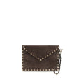 Valentino Garavani Rockstud Wallet — Brown