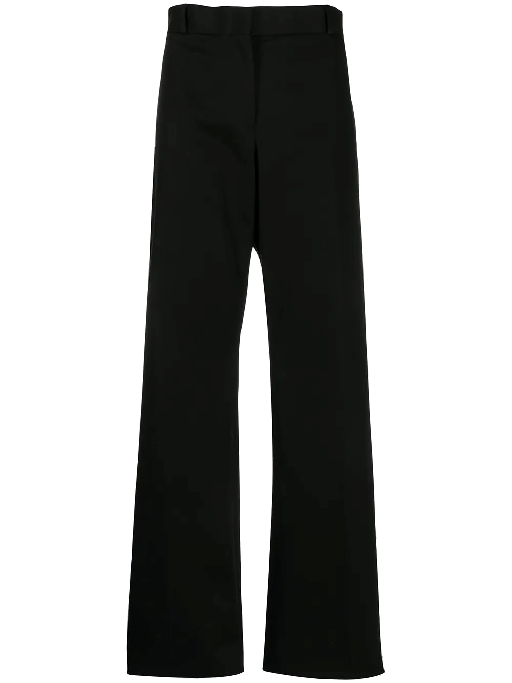 Ferragamo Wide-Leg Trousers — Black