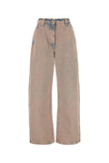 Palm Angels Bleached Denim Jeans — Pink