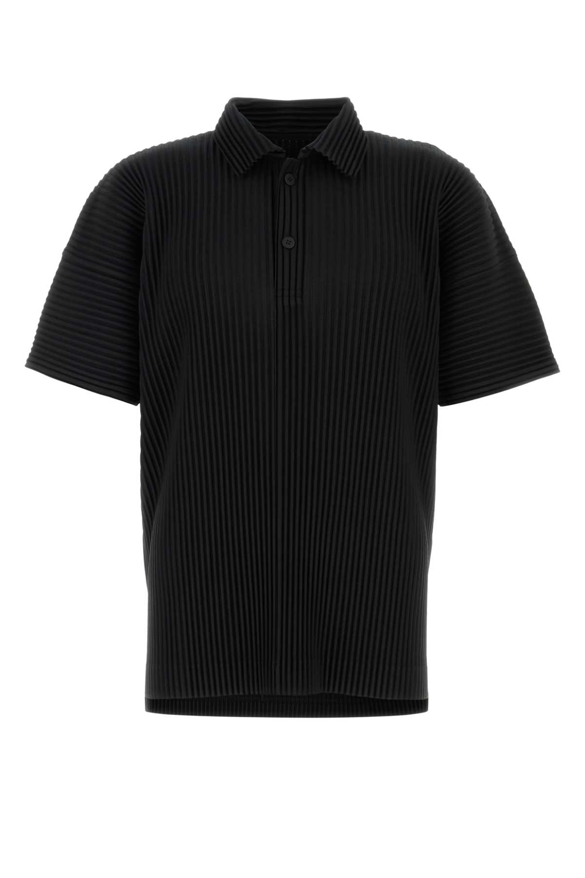 Homme Plisse' Issey Miyake Colors Polo Shirt — Black
