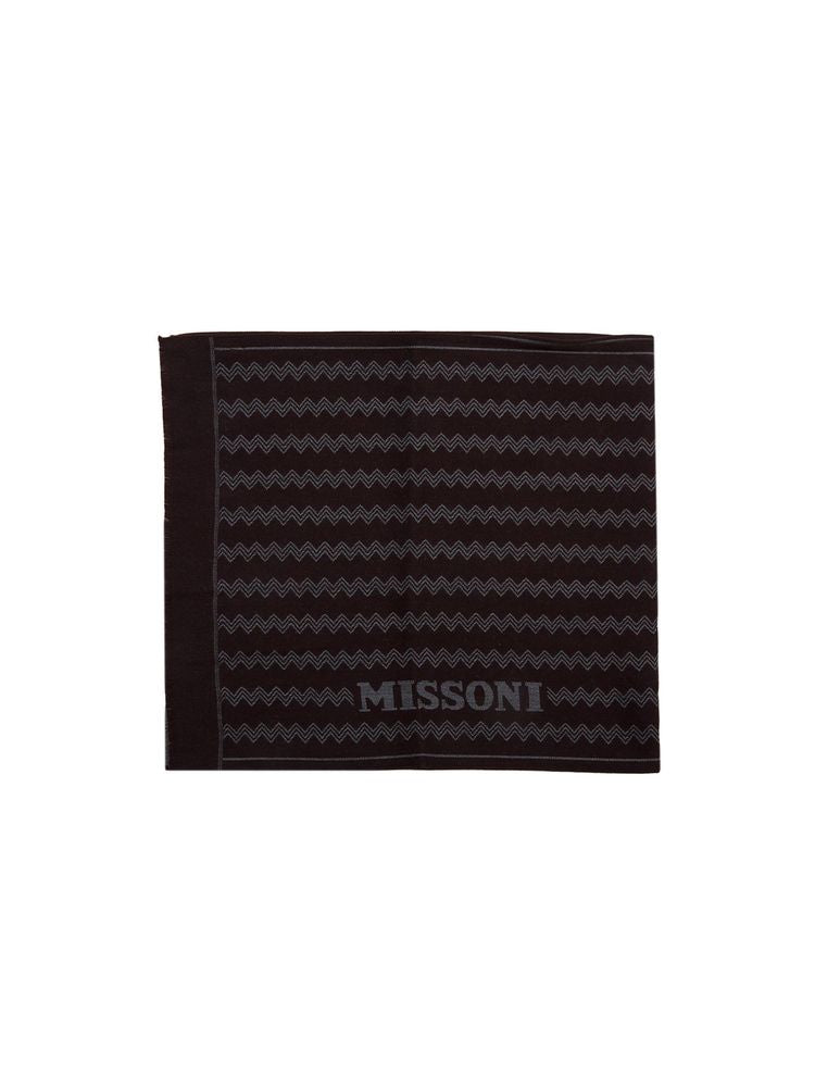 Missoni Wool Chevron Scarf — Black