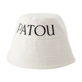 Patou AC0270132001W Logo-Embroidered Cotton Bucket Hat — White