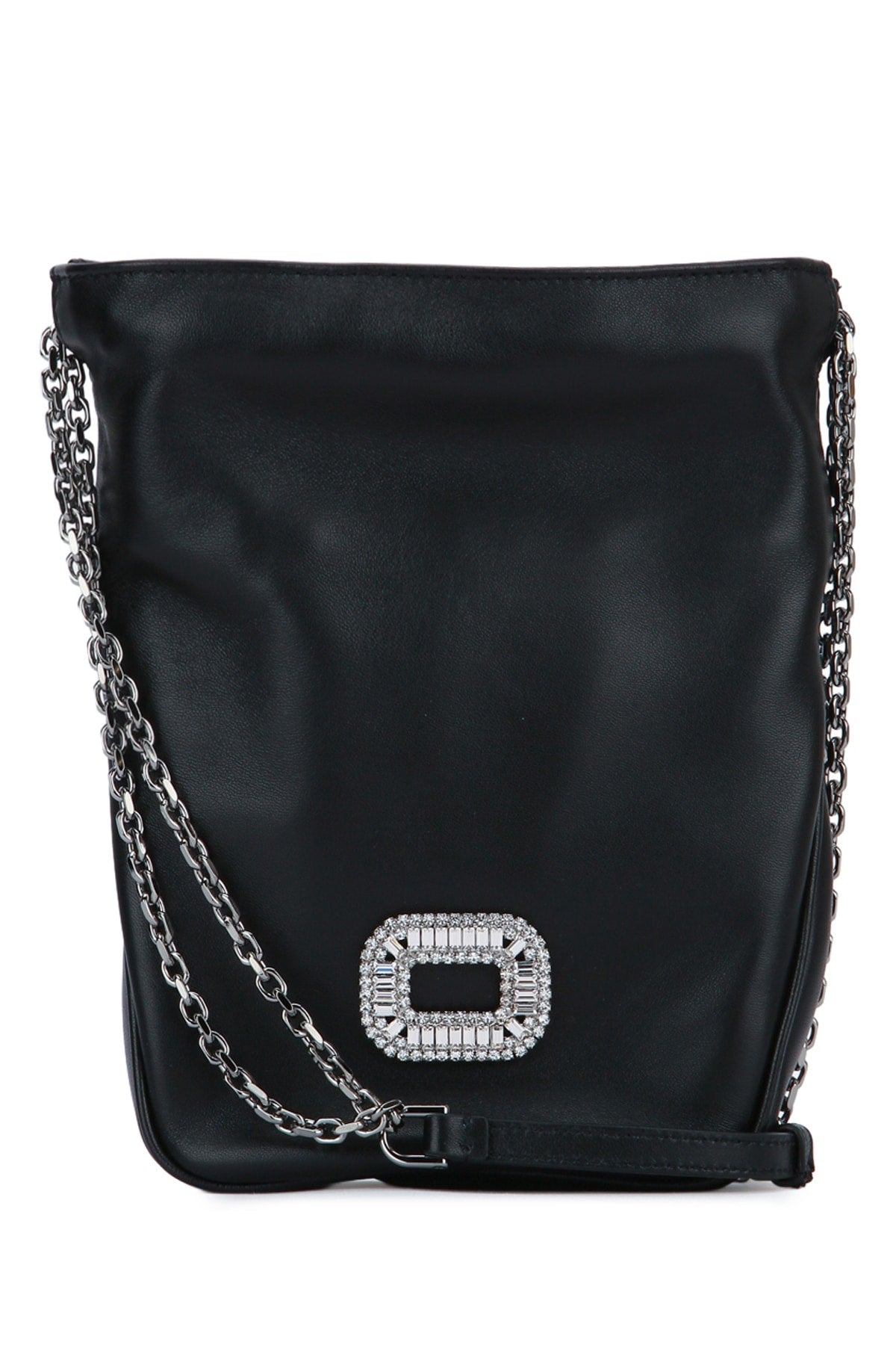 Roger Vivier Pocket Crossbody Bag — Black