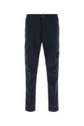 Stone Island Cotton-Elastane Cargo Cargo Pants — Navy
