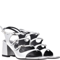 Hermès Midnight 60 Sandals — Silver