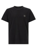 Stone Island Flamed Cotton T-Shirt — Black