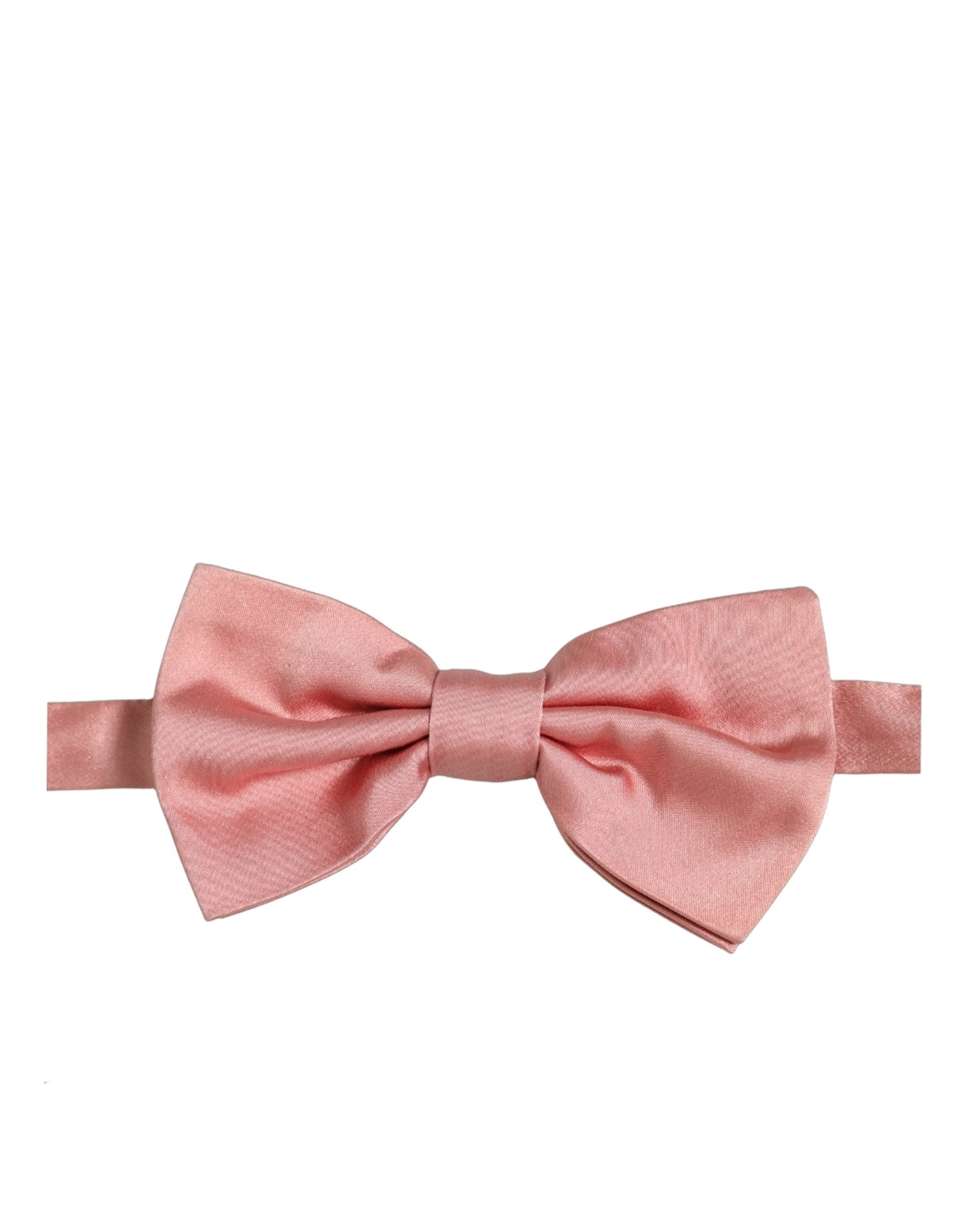 Dolce & Gabbana Silk Adjustable Bow Tie — Pink