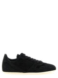 Rick Owens Suede Calfskin Low-Top Sneaker — Black
