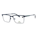Lacoste L2296424 Rectangle Full Rim Metal Eyeglasses — Blue