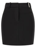 The Attico Viscose Mini Skirt — Black