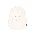 Brunello Cucinelli Virgin Wool Blazer — White