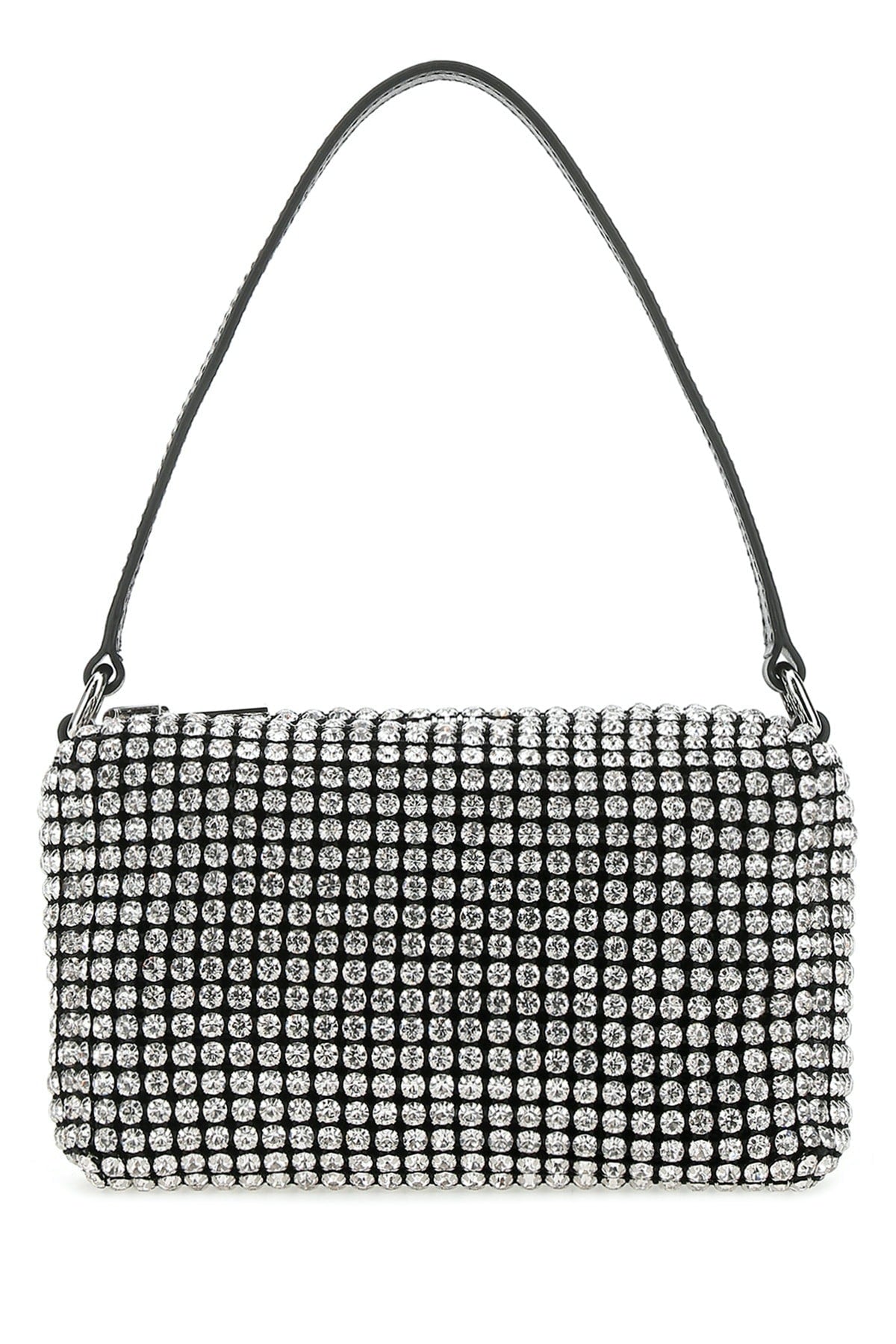 Alexander Wang Heiress Medium Pouch Shoulder Bag — Clear