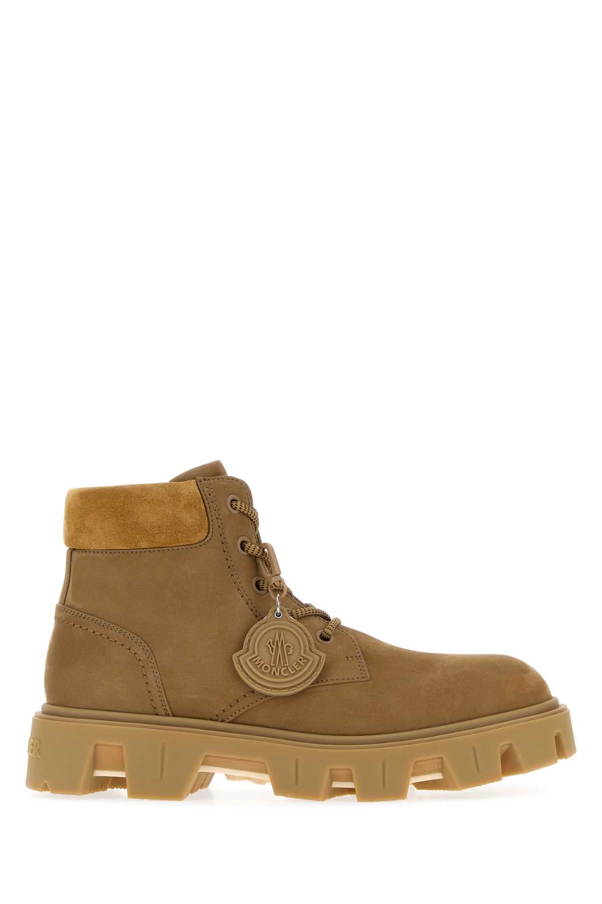 Moncler Peak City Ankle Boot — Beige