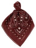 Alanui Paisley-Embroidered Cotton Scarf — Red