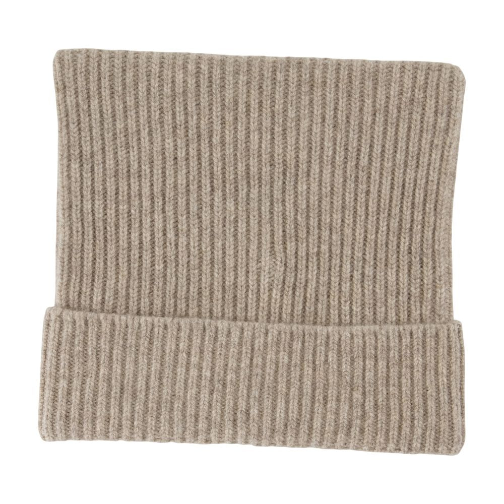 Acne Studios C40426-DRN Ribbed Cotton Beanie — Beige