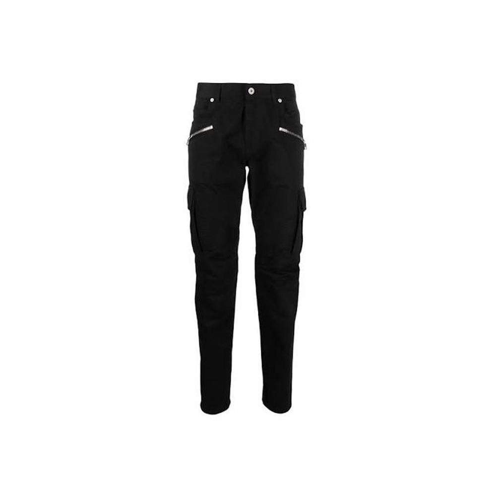 Balmain Cotton Cargo Pants — Black