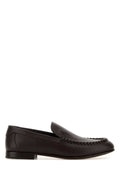 Fendi Leather Moccasin Loafer — Brown