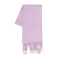 Acne Studios Logo-Embroidered Wool Scarf — Pink