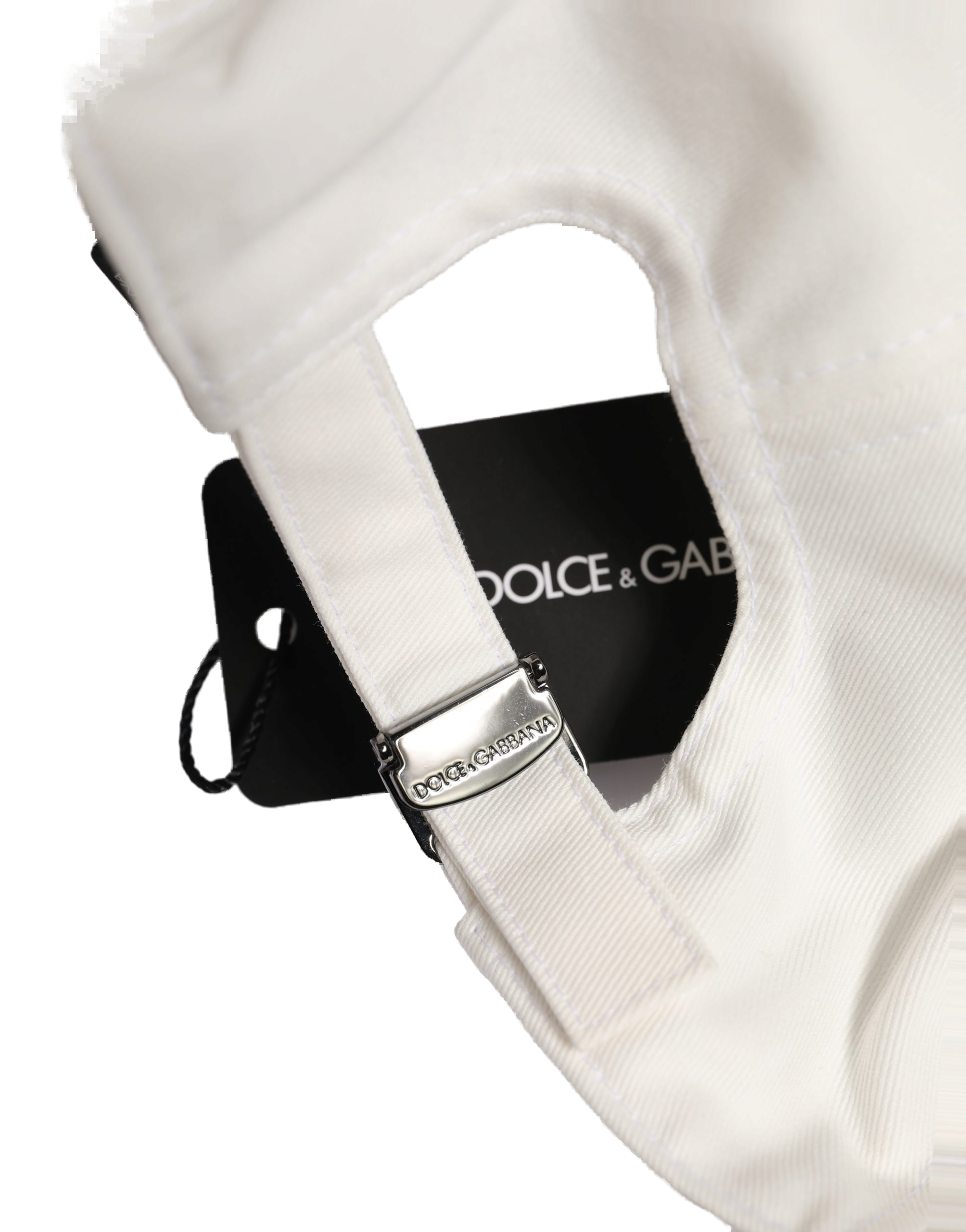 Dolce & Gabbana HAT10044 Cotton Baseball Cap — White