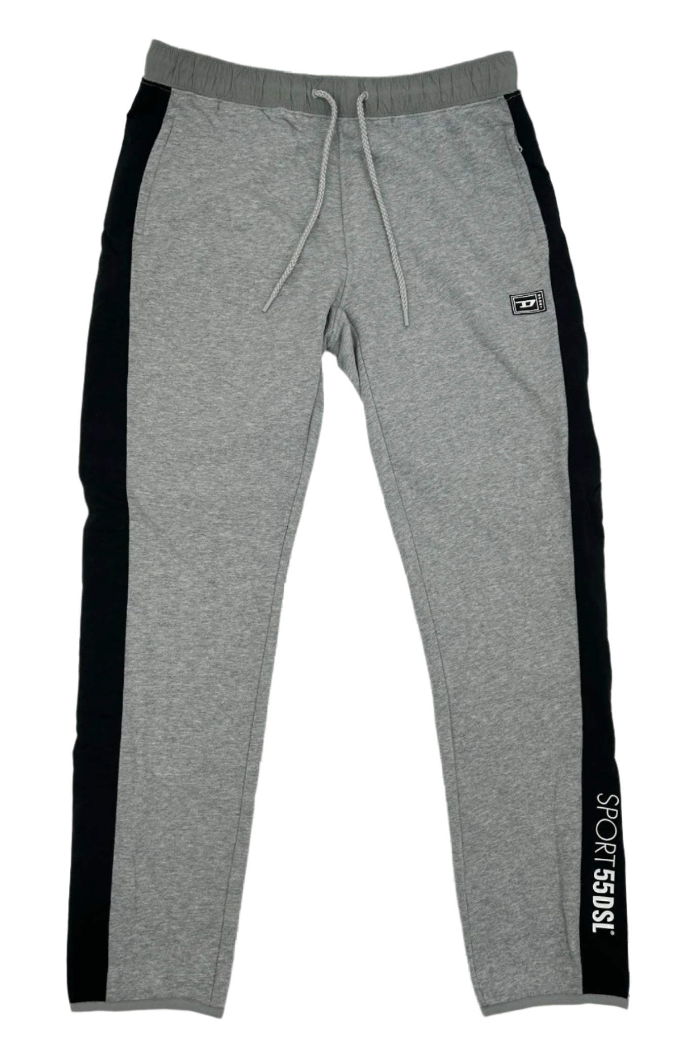Diesel Colorblock Stripe Joggers — Gray