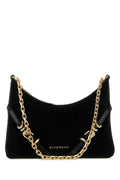 Givenchy Chain-Strap Suede Shoulder Bag — Black
