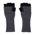 Charles Jeffrey Loverboy Two-Tone Ribbed Knit Gloves — Gray