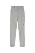 Fendi Cotton-Elastane Cargo Cargo Pants — Silver