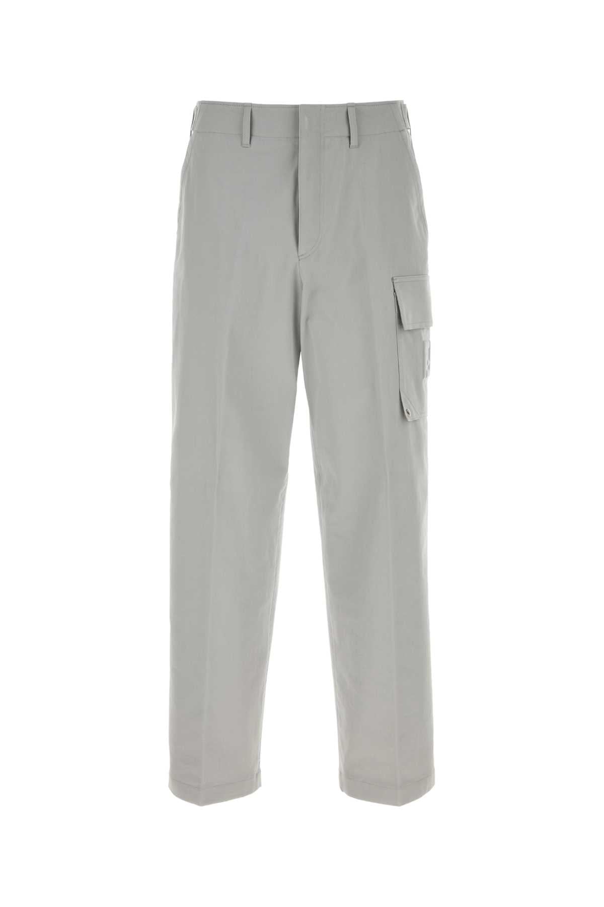 Fendi Cotton-Elastane Cargo Cargo Pants — Silver