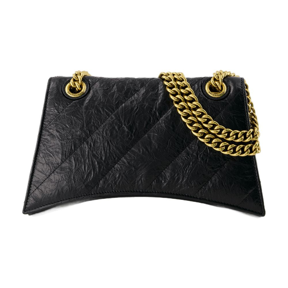Balenciaga Crush Chain Crossbody Bag — Black