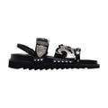 Toga Pulla Metal-Embellished Leather Sandals — Black