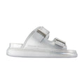 Alexander McQueen Rubber Hybrid Sandals — Silver