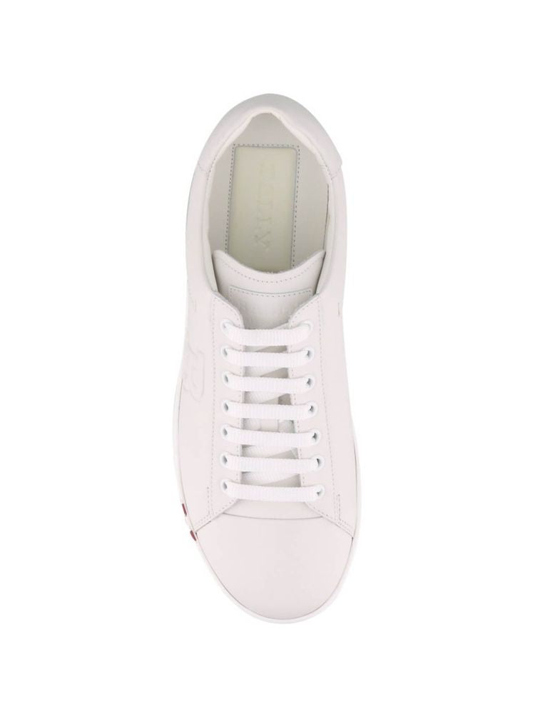 Bally Leather High-Top Sneaker — White