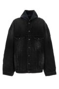 Balenciaga Oversized Black Denim Jacket — Black