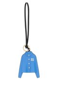 Miu Miu Leather Shirt-Shaped Key Case — Blue